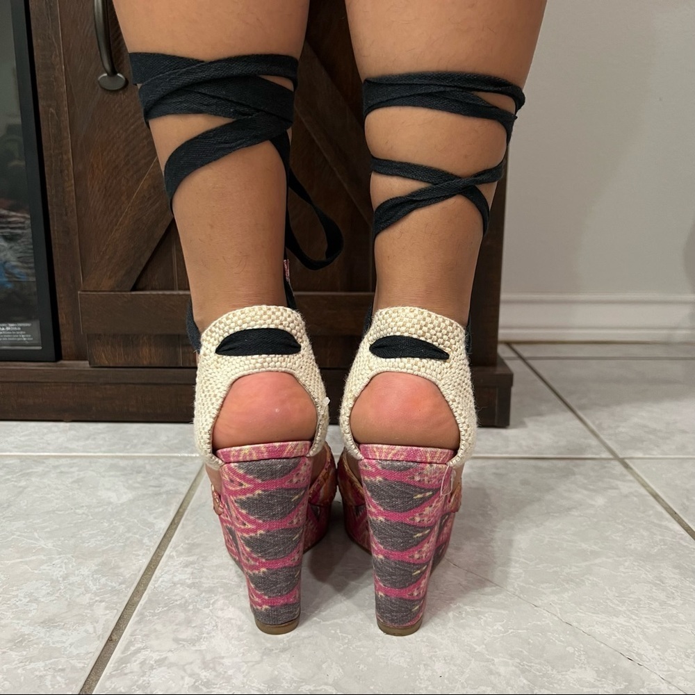 Stuart Weitzman Gladiator Strap Wedge Sandals - image 2